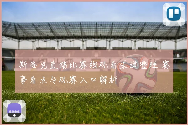 斯洛克直播比赛线观看渠道整理 赛事看点与观赛入口解析